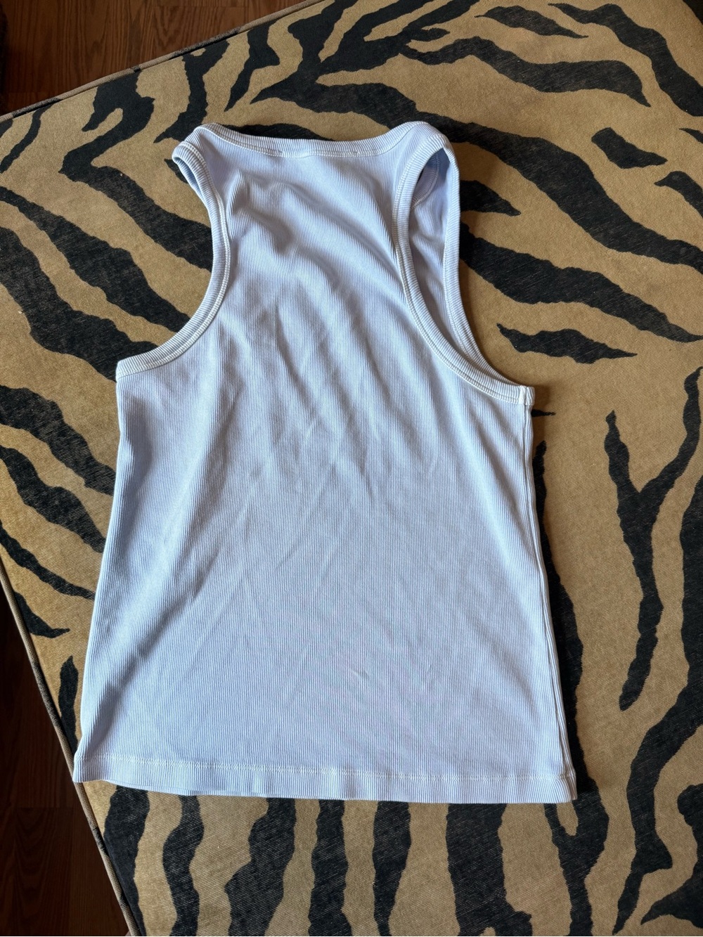 Tularosa Light Blue Ribbed Racerback Tank Top - Picture 3 of 3